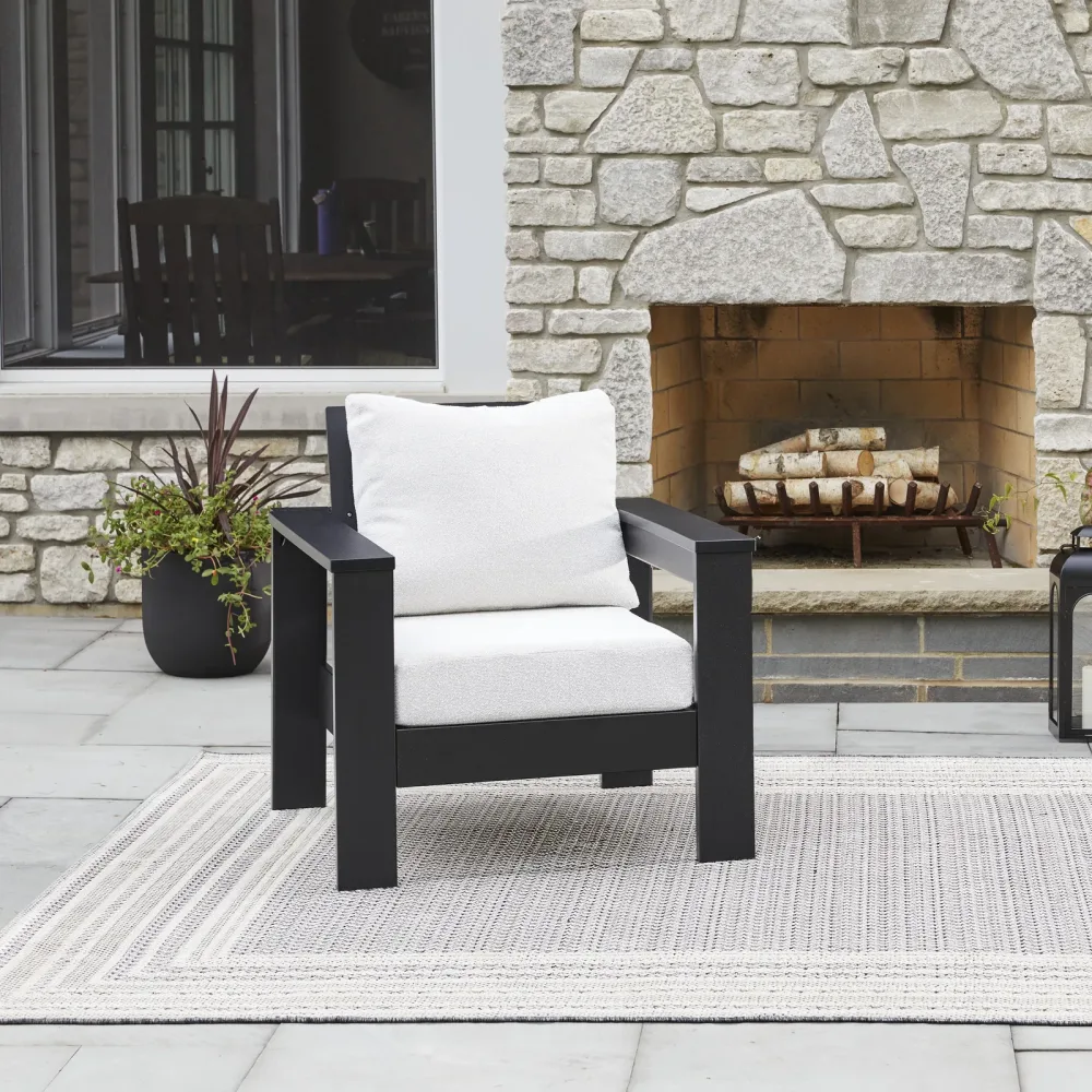 Homes Gardens white black 33.75 in