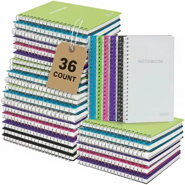 Spiral Notebook 36 pack 7 in 5.44 ounces