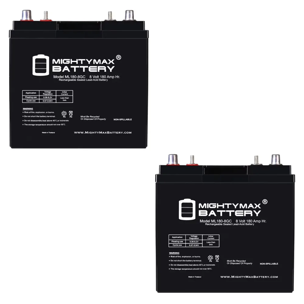 Battery 8v 2 pack 8 volt