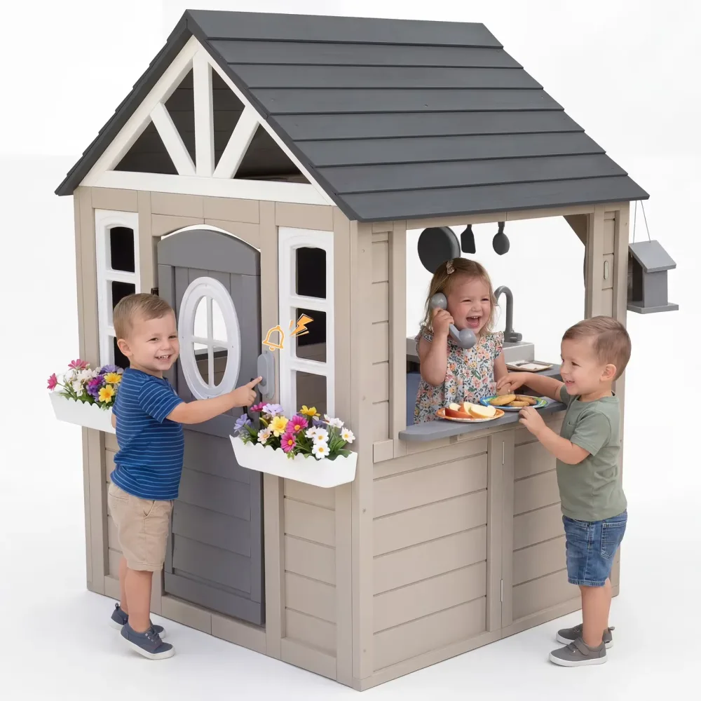 Play Kitchen gray beige