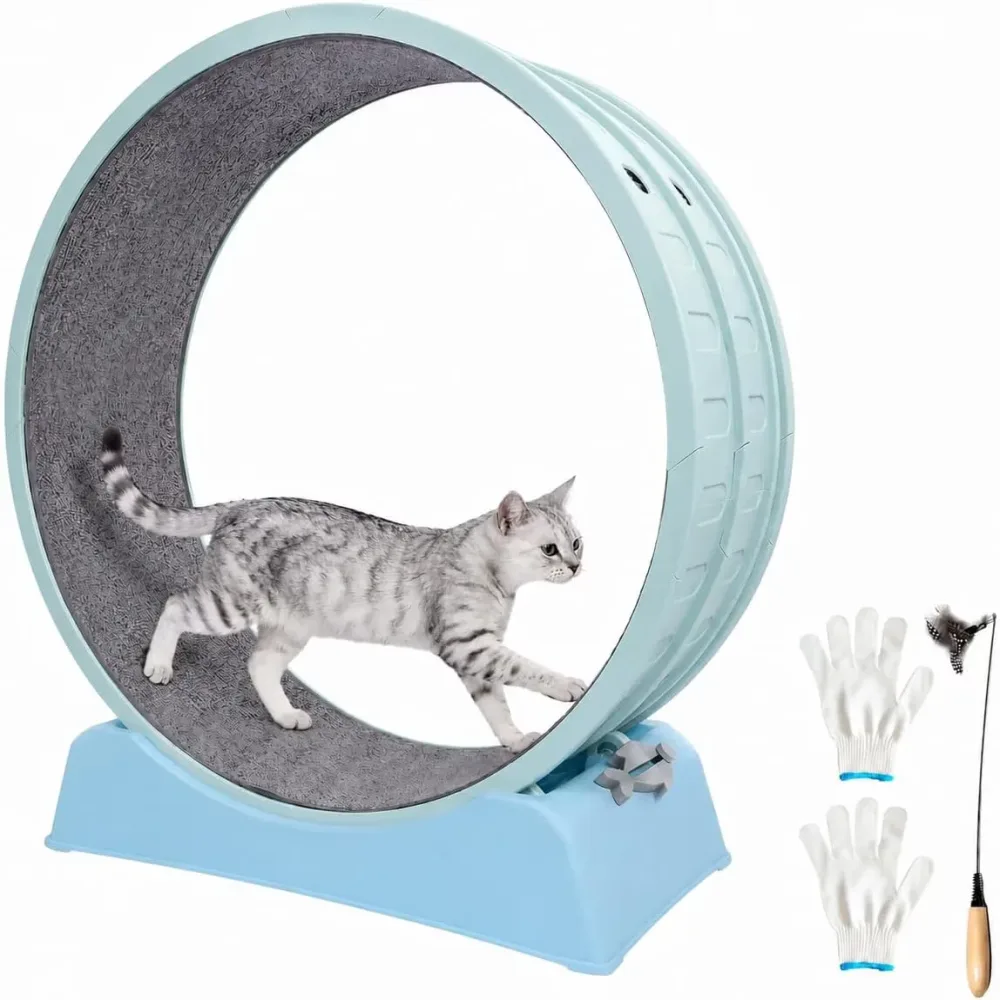 Cat Treadmill 33 inch blue 16.7 lb