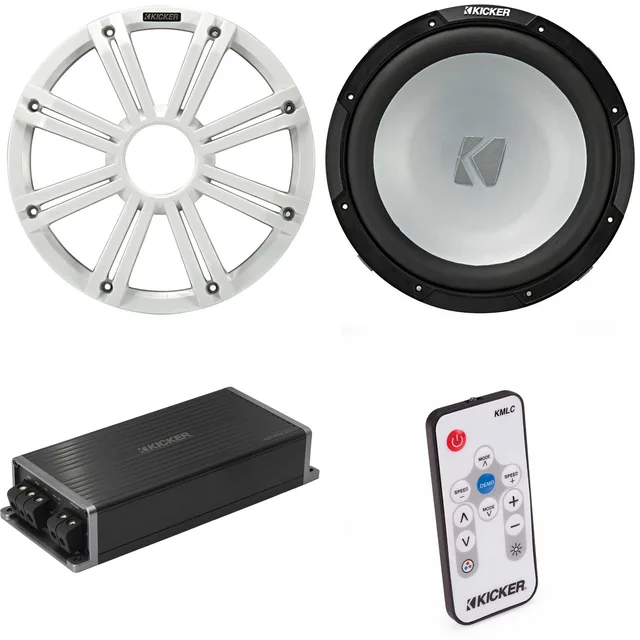 Subwoofer Audio 12" led white