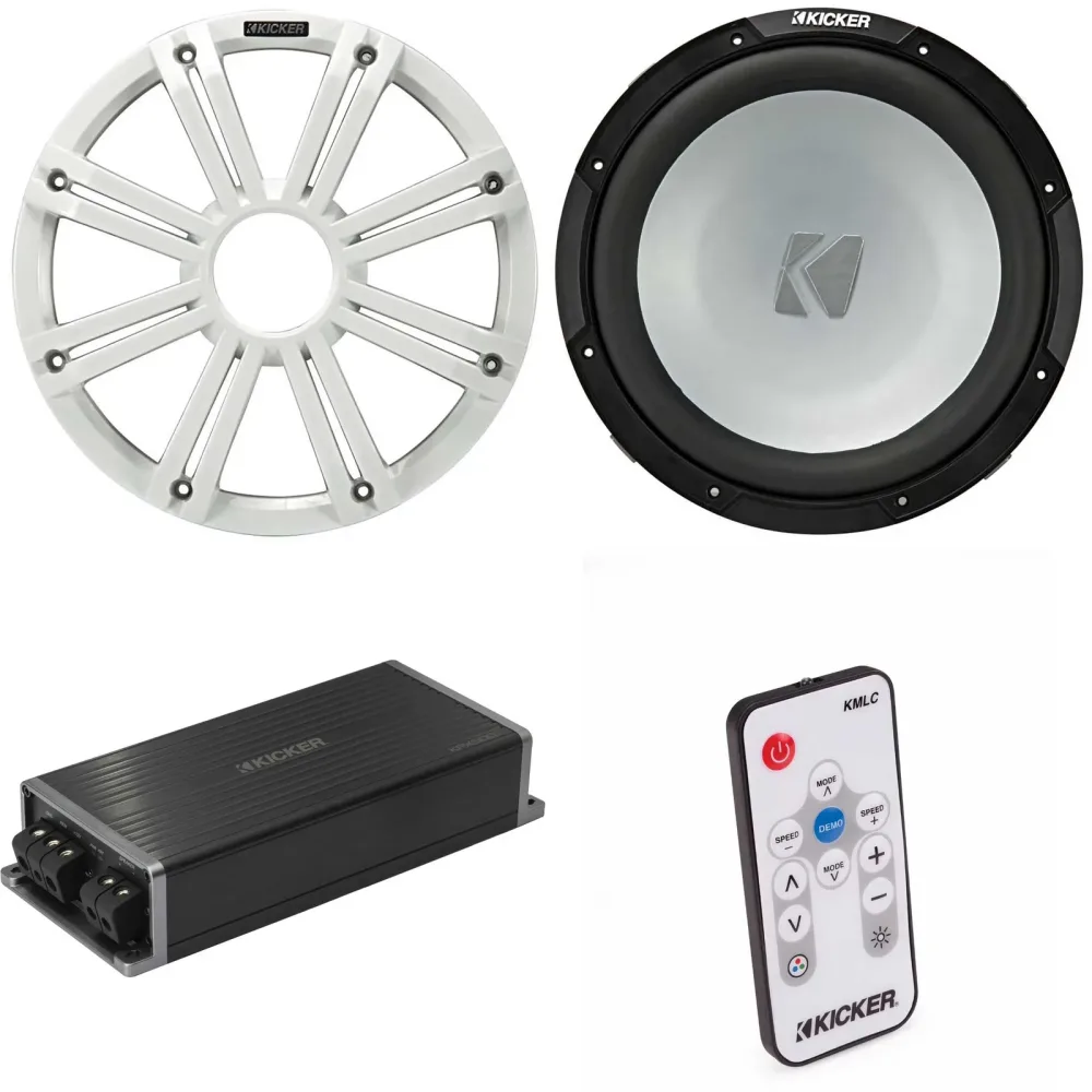 Subwoofer Audio 12" led white