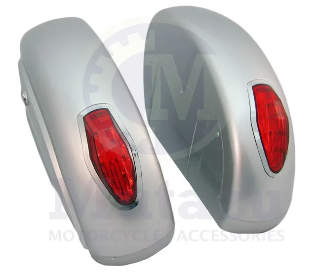 Motorcycle silver 1" 17"