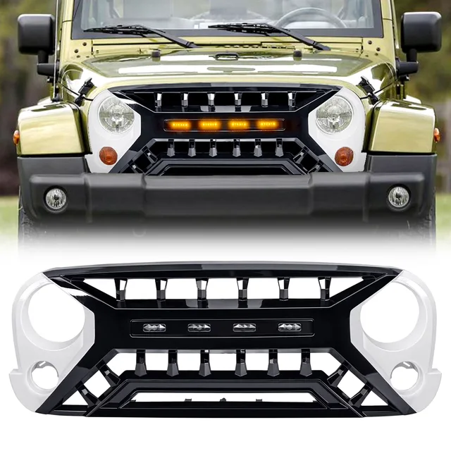 Grille led white black