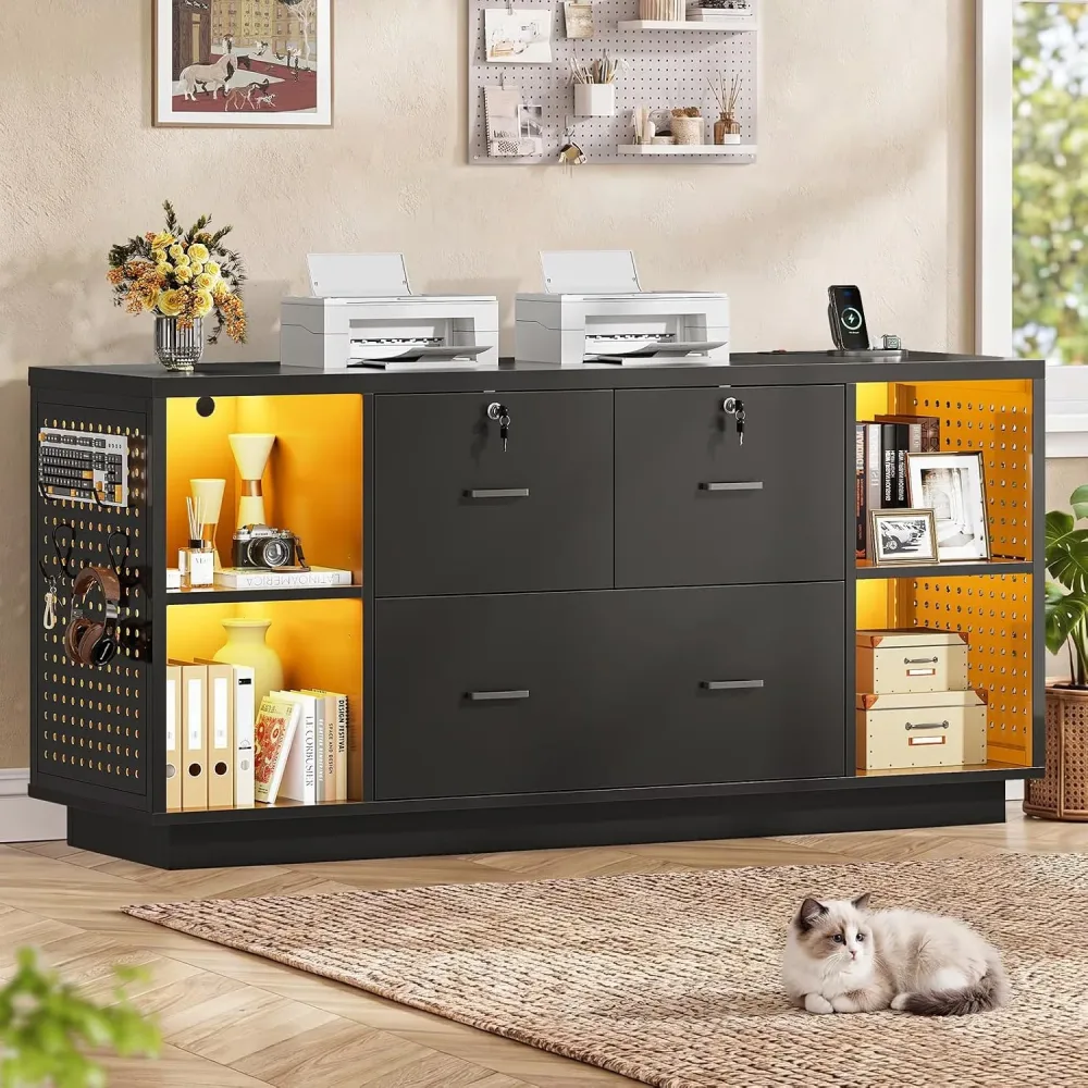 File Cabinet 55" led white