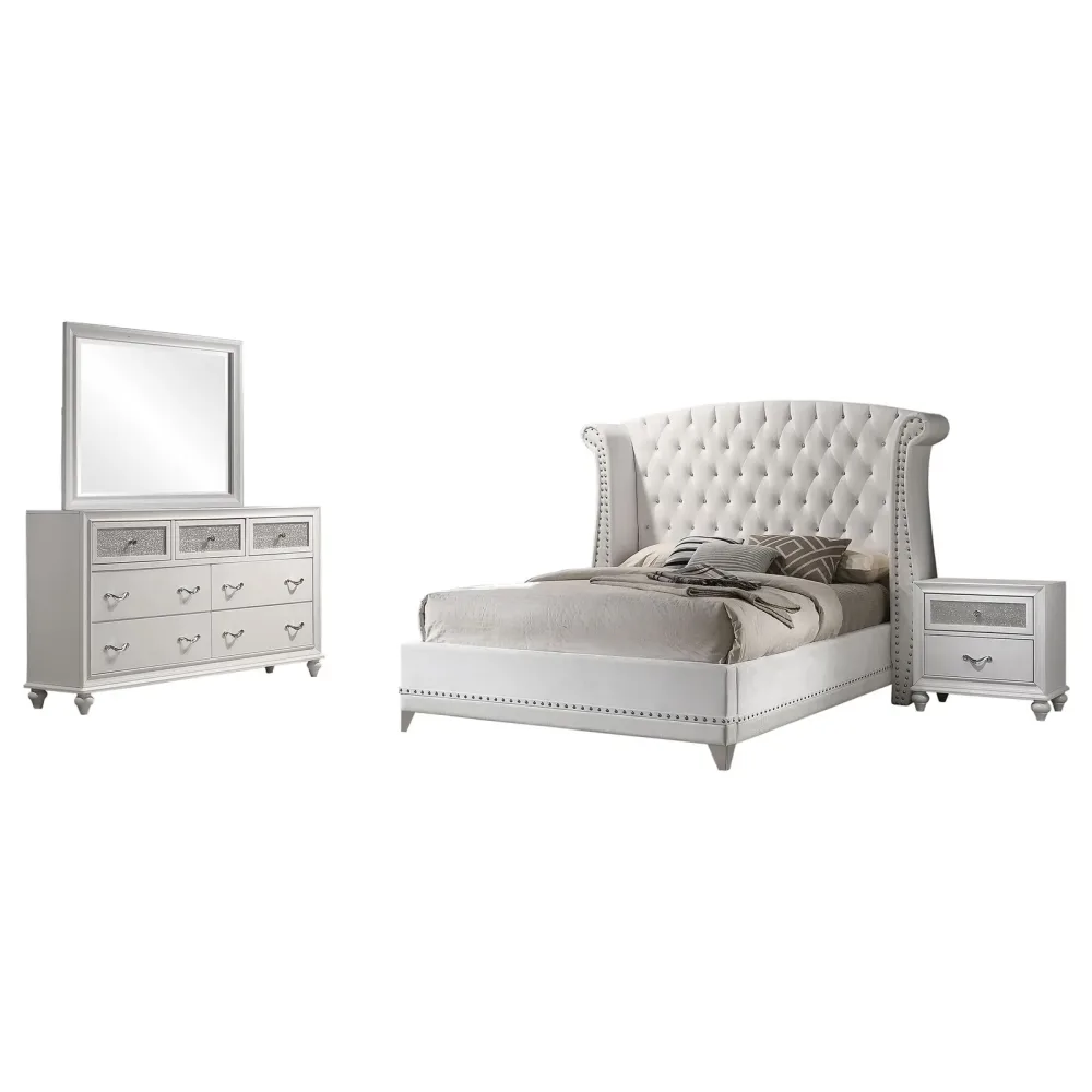 Bedroom white 97.75 inches 88.25 inches