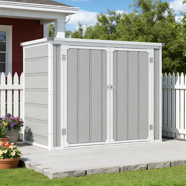 Storage Shed 2.5' 6' gray