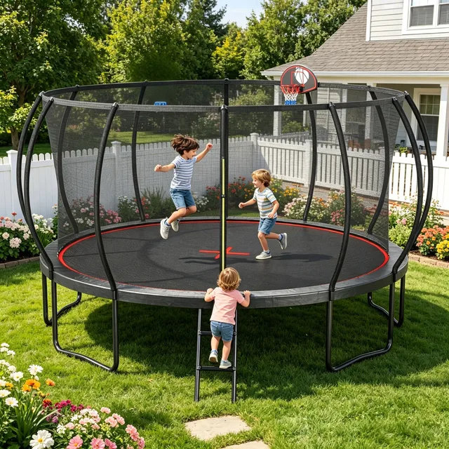 Backyard 16ft black red