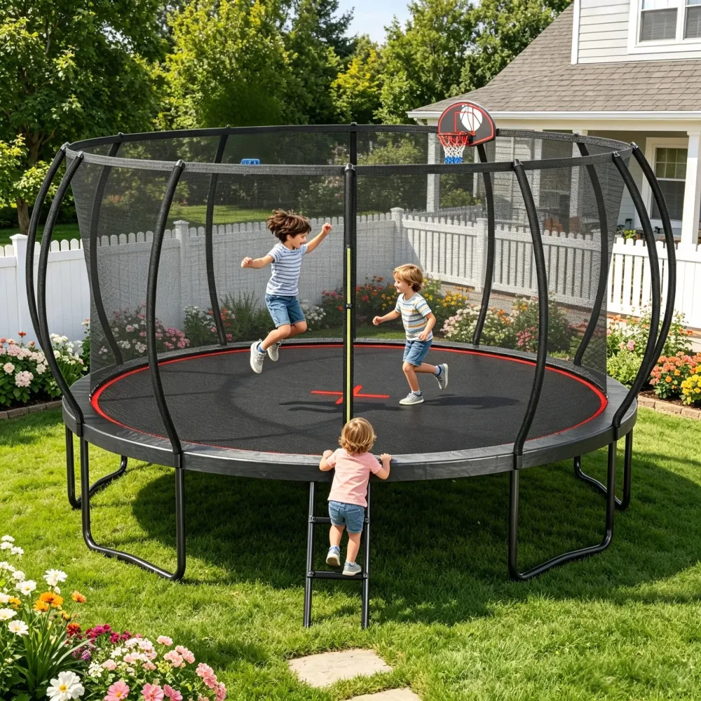 Backyard 16ft black red