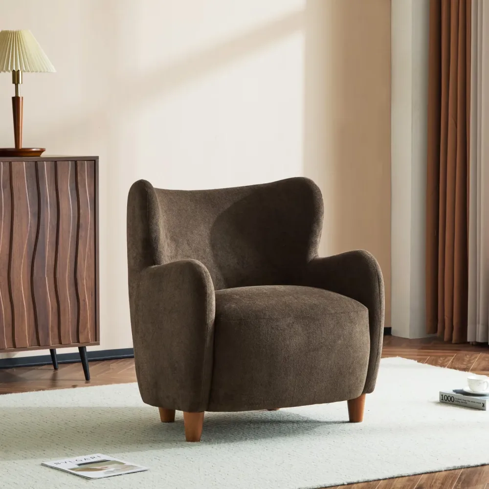 Accent Chair brown 32.25" 31.25"