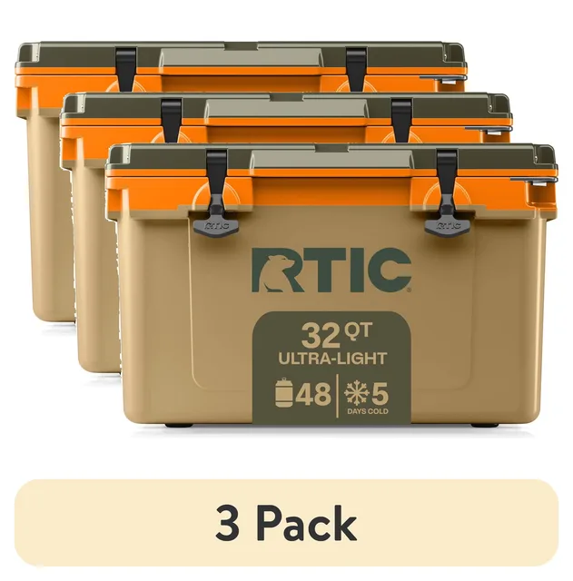 Chest Cooler 3 pack 2.5" 32 quart