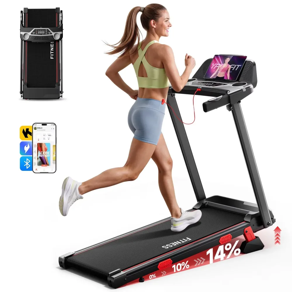 Folding Treadmill 300 lb adjustable