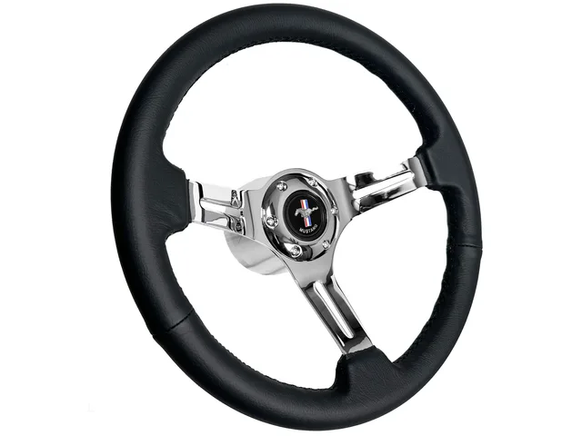 Wrapped Steering black 14" 2.5"