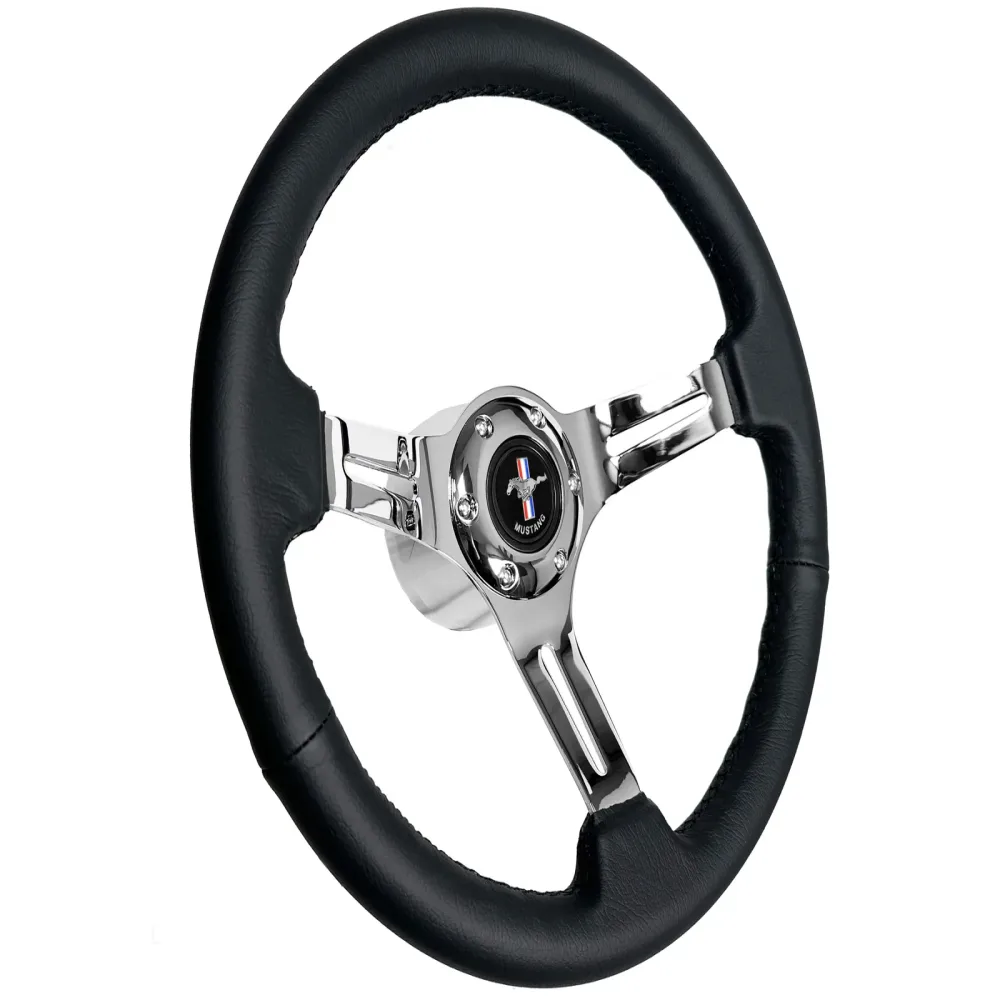 Wrapped Steering black 14" 2.5"