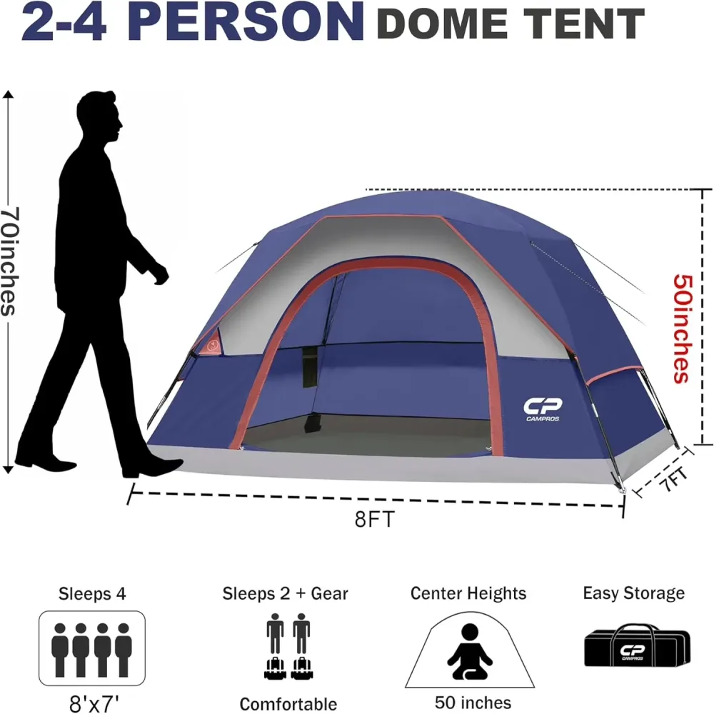 Camping Tent 4 person waterproof windproof