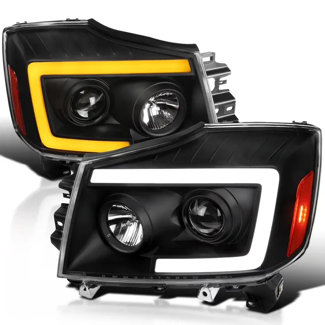 Projector Headlights led black waterproof