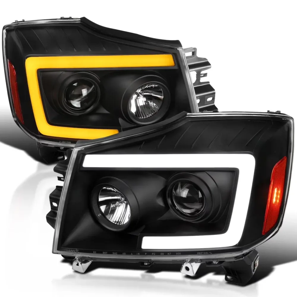 Projector Headlights led black waterproof