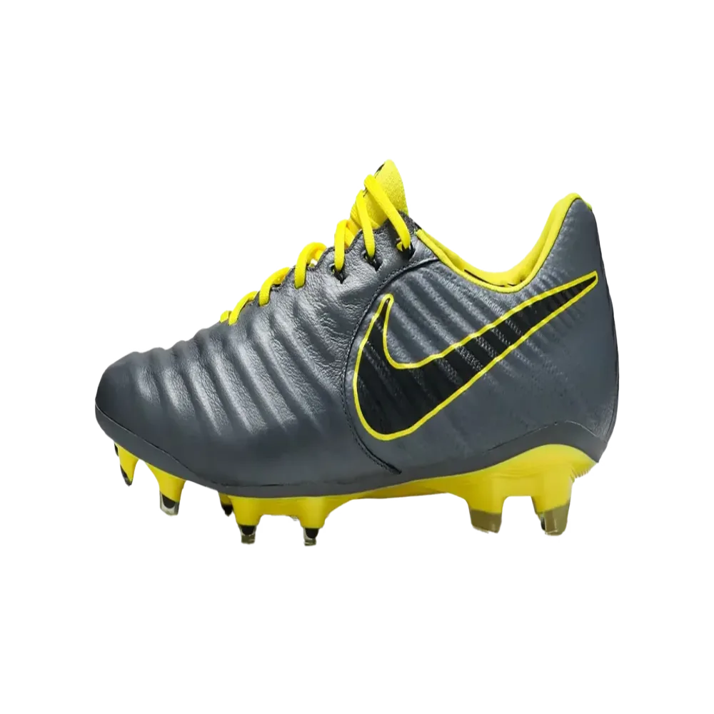 Soccer grey yellow black