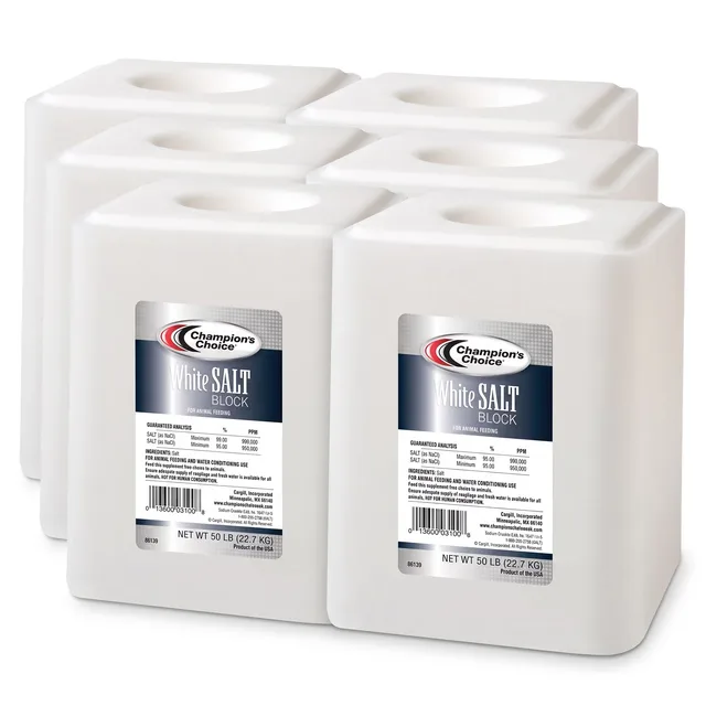 Feed & Hay 6 pack 50 pounds white