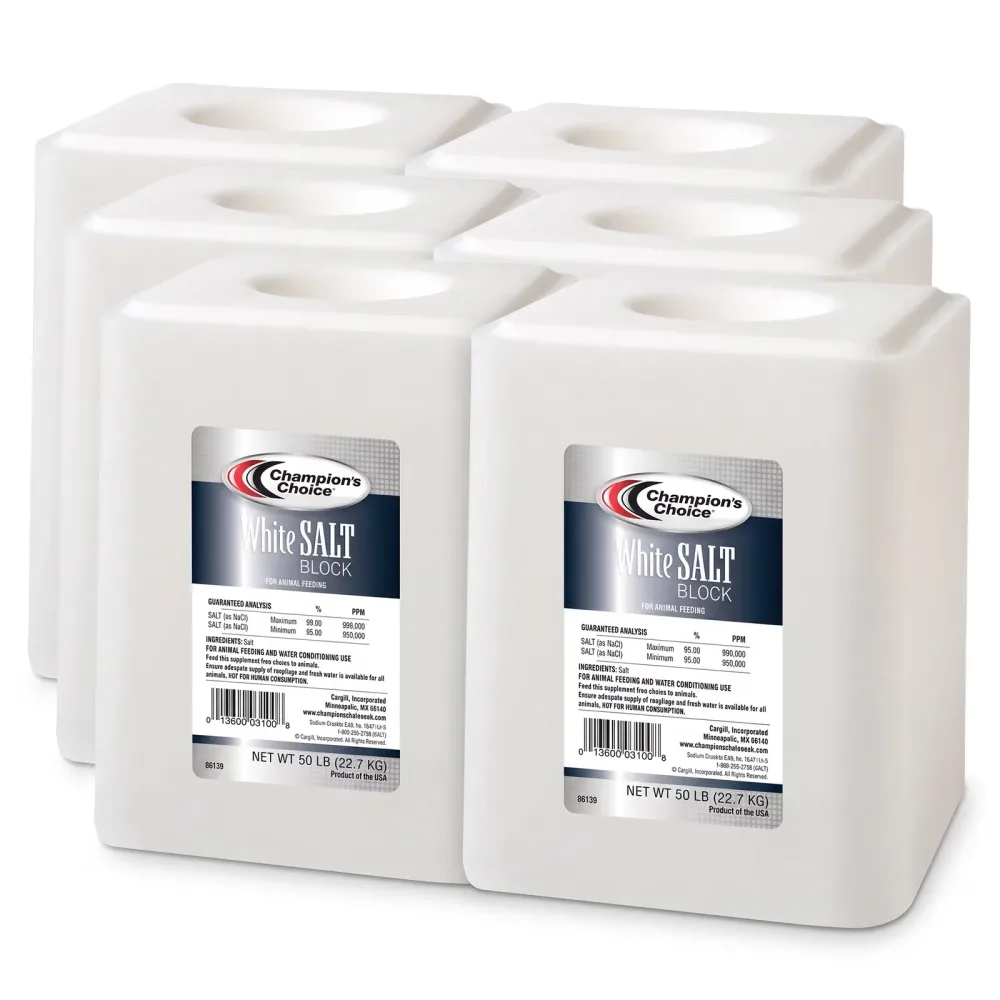 Feed & Hay 6 pack 50 pounds white