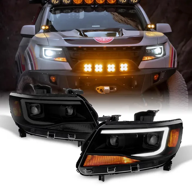Projector Headlights led black white