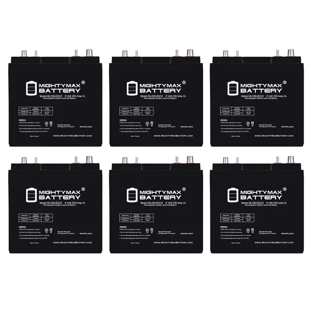 Battery 6v 6 pack 6 volt