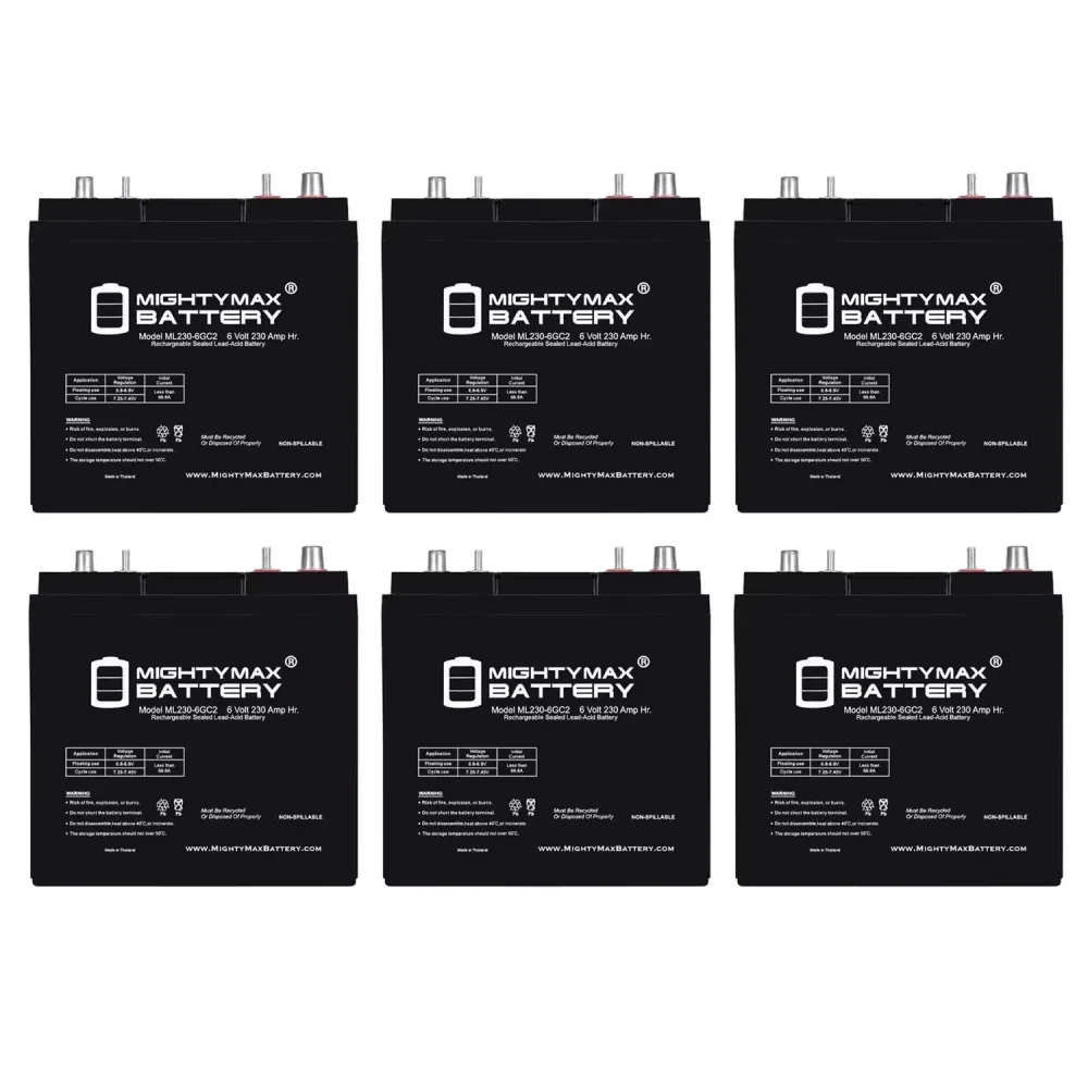 Battery 6v 6 pack 6 volt