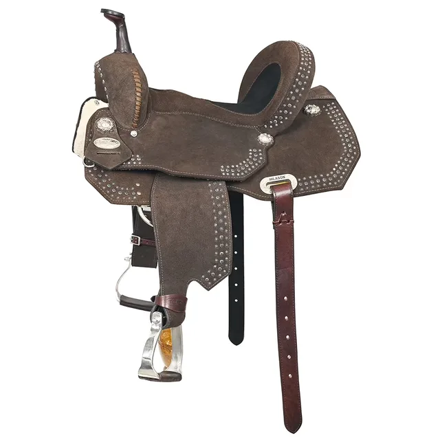 Leather Saddle 15 in brown 8 inch