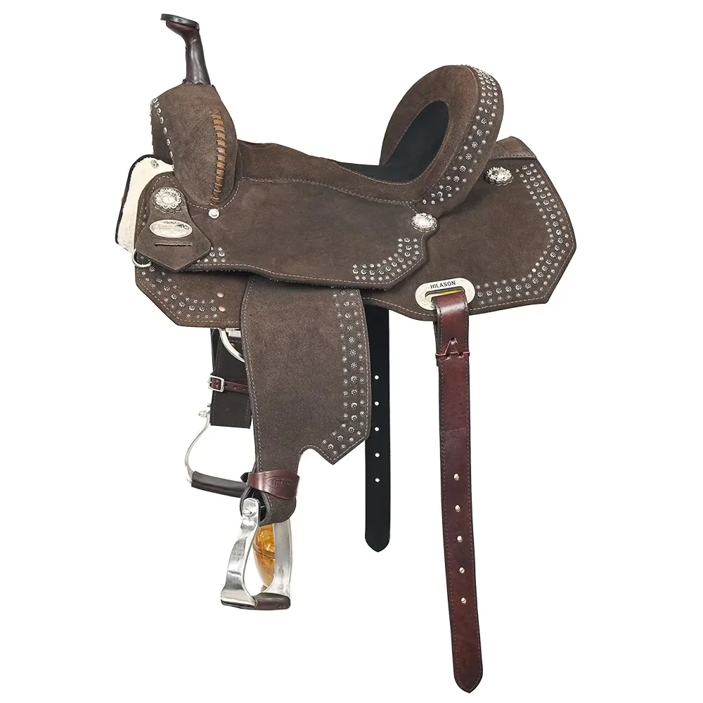 Leather Saddle 15 in brown 8 inch