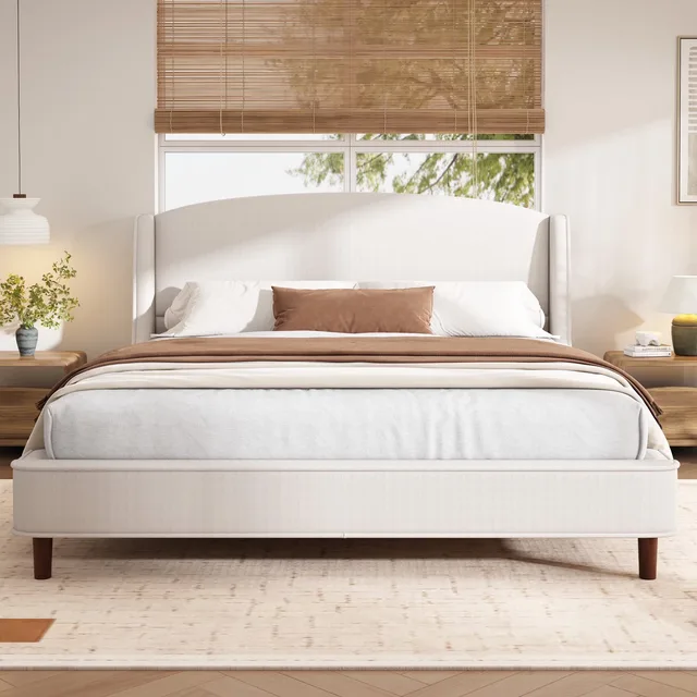 King Bed beige 500 lbs 87.20"