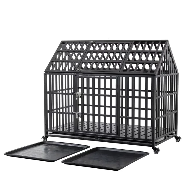 Dog Crate 55" heavy-duty black