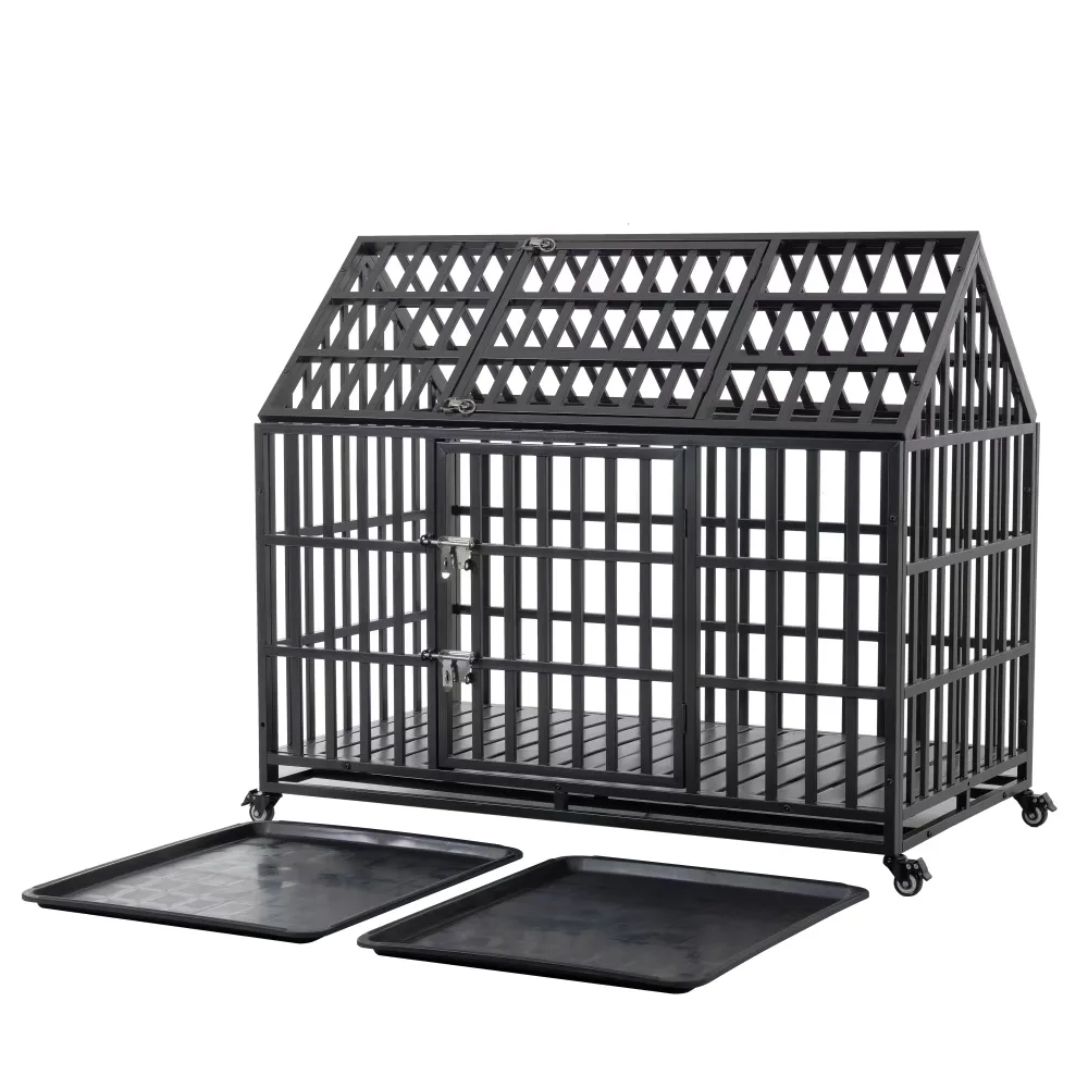 Dog Crate 55" heavy-duty black
