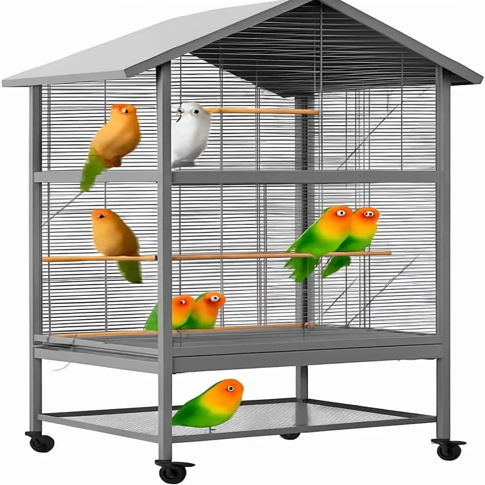 Bird Cage 65.7 inch black 65.7"