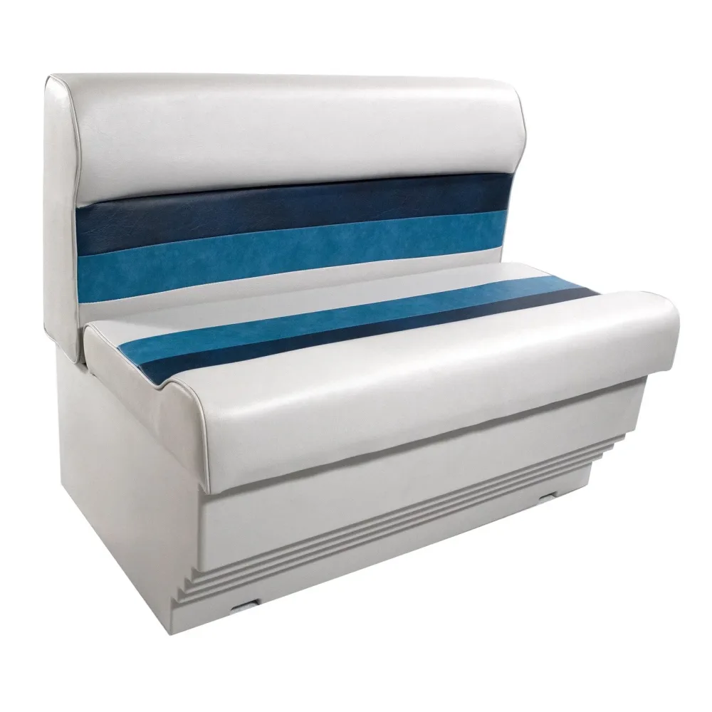 Bench Seat 37" white blue