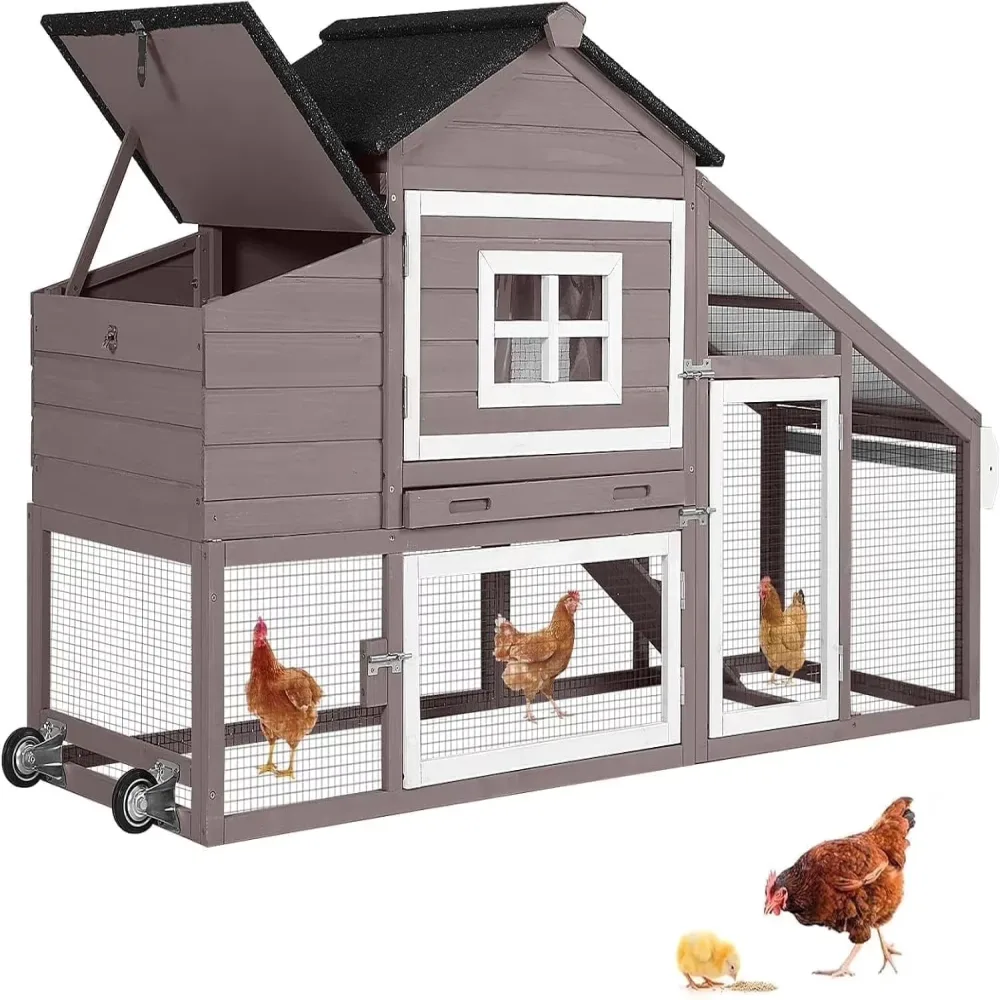 Chicken Coop 67" white black
