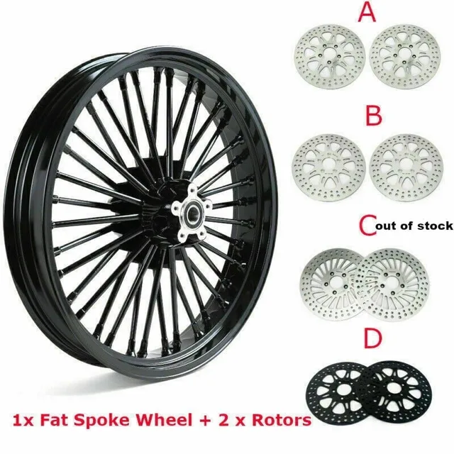 Wheel black 21" 3.5"