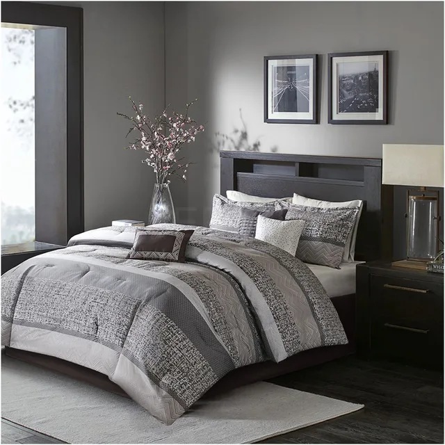 Jacquard Bedding grey 16" 12"