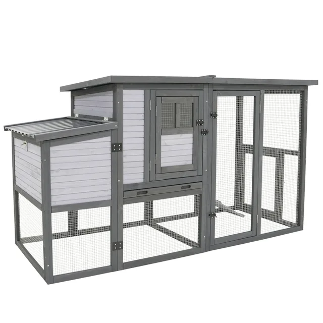 Chicken Coop 79" blue grey