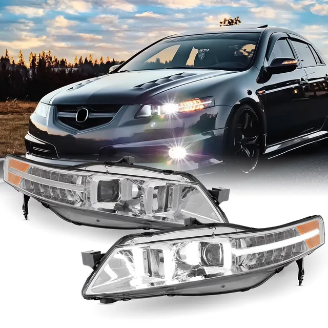 Projector Headlights led black