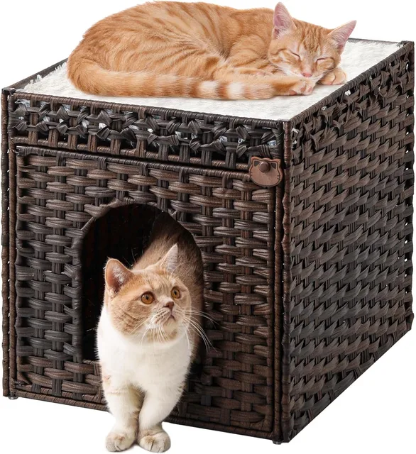 Cat Bed brown 18.5 inches 20.5 inches