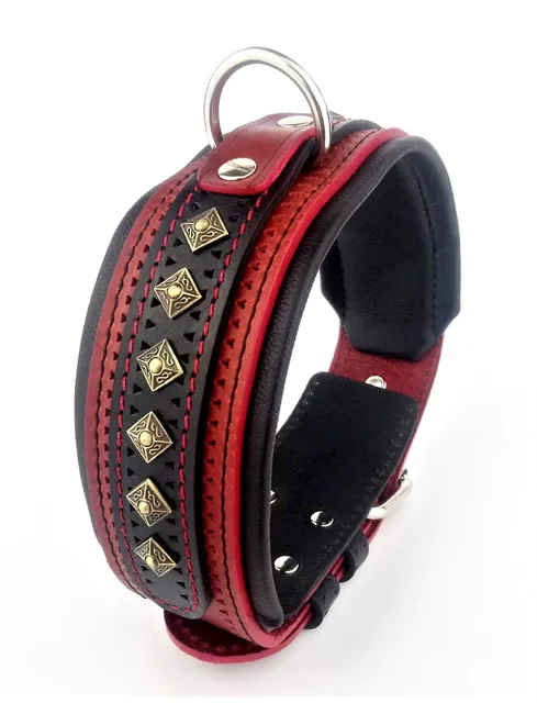 Dog Collar 19.7 inch red 2.5 inch