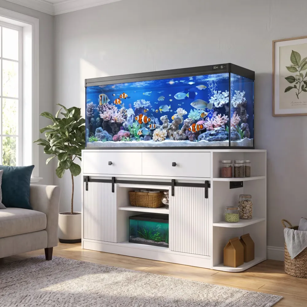 Aquarium Stand 55-75 gallon 1200 lb led