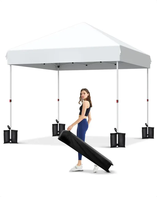 Canopy Tent adjustable white heavy-duty