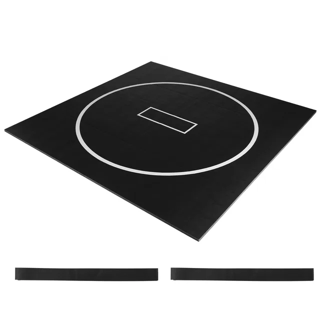 Wrestling Mat waterproof black 1 ft