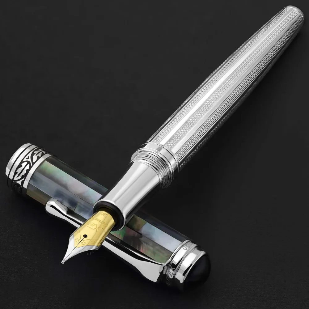 Fountain Pen silver black