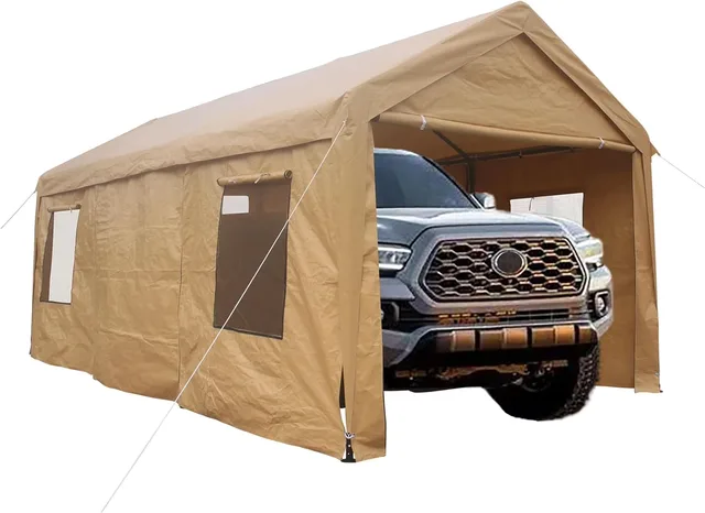 Canopy Tent portable beige heavy-duty
