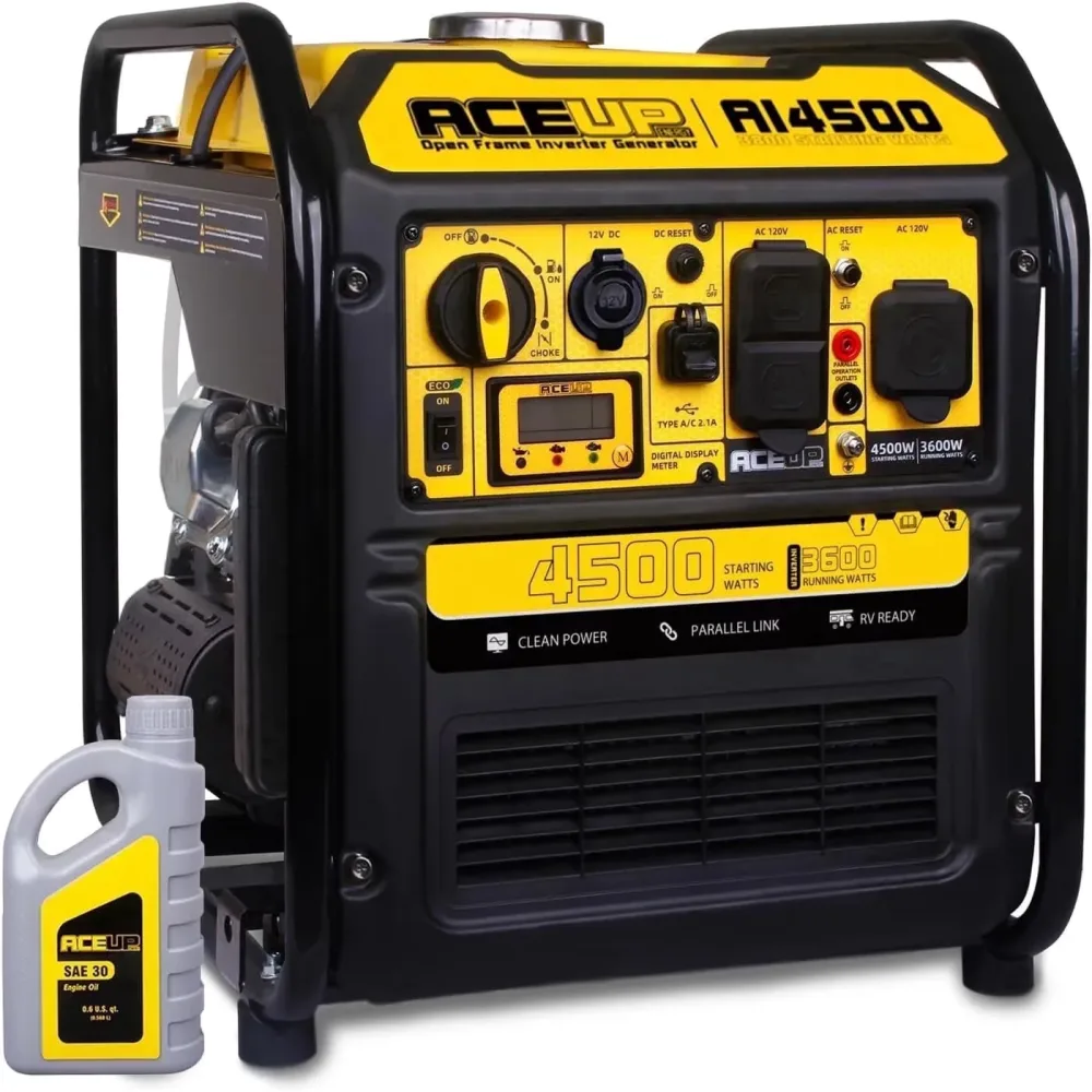 Inverter Generator 4500 watt 2.65 gallon 120v