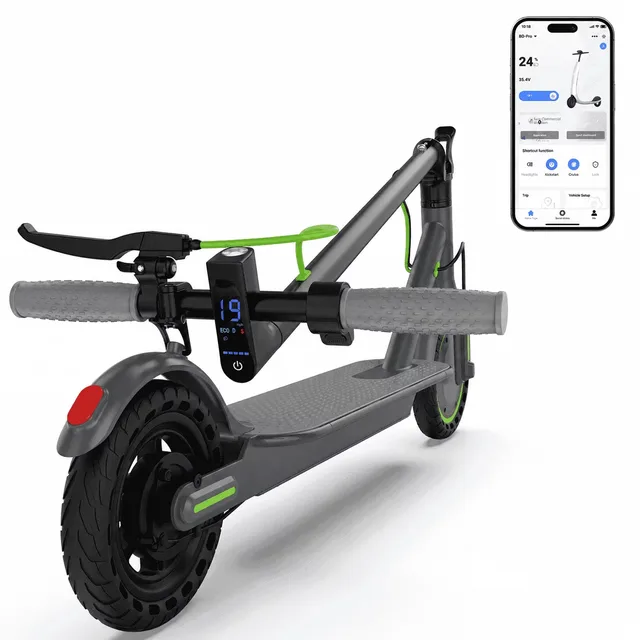 Electric Scooter 350w 8.5" green