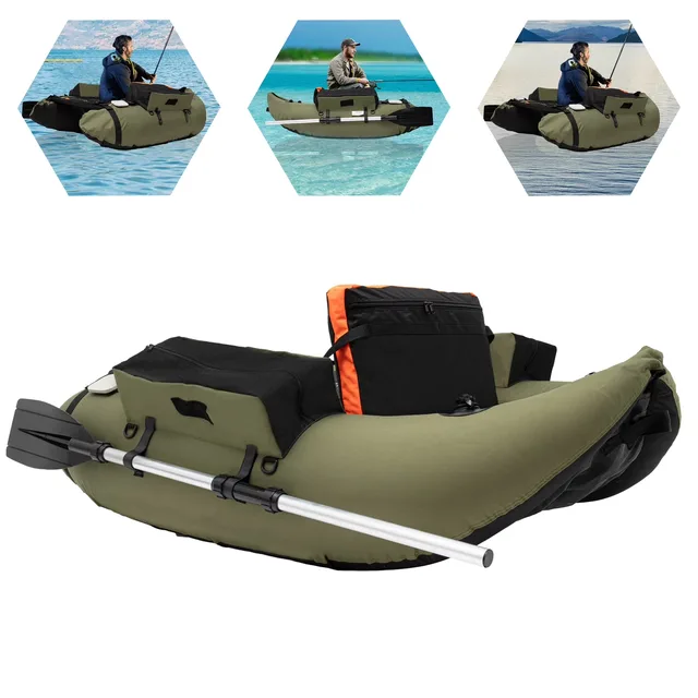 Inflatable Fishing 286lbs portable green